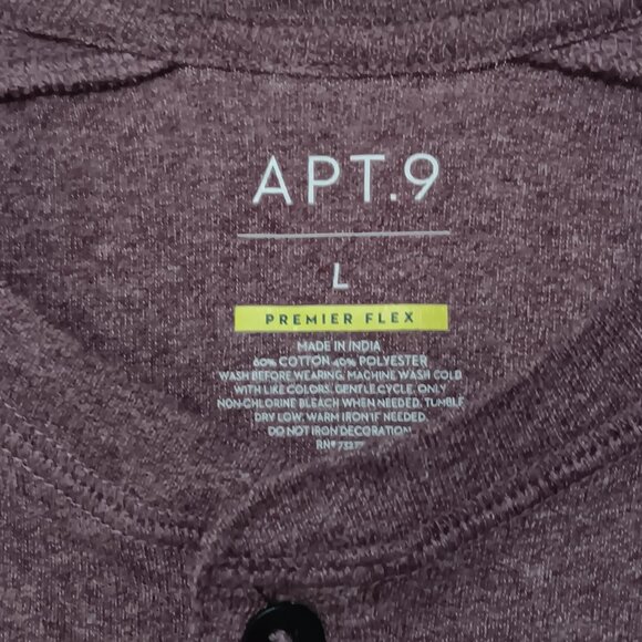 Collection of 5 Men's Long Sleeve Henley's, Apt. 9 and Members Mark, Large - Picture 10 of 10